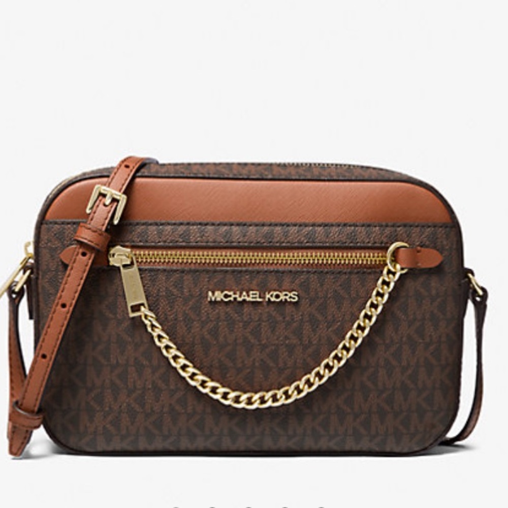 MICHAEL KORS Jet Set Large Logo Crossbody Bag